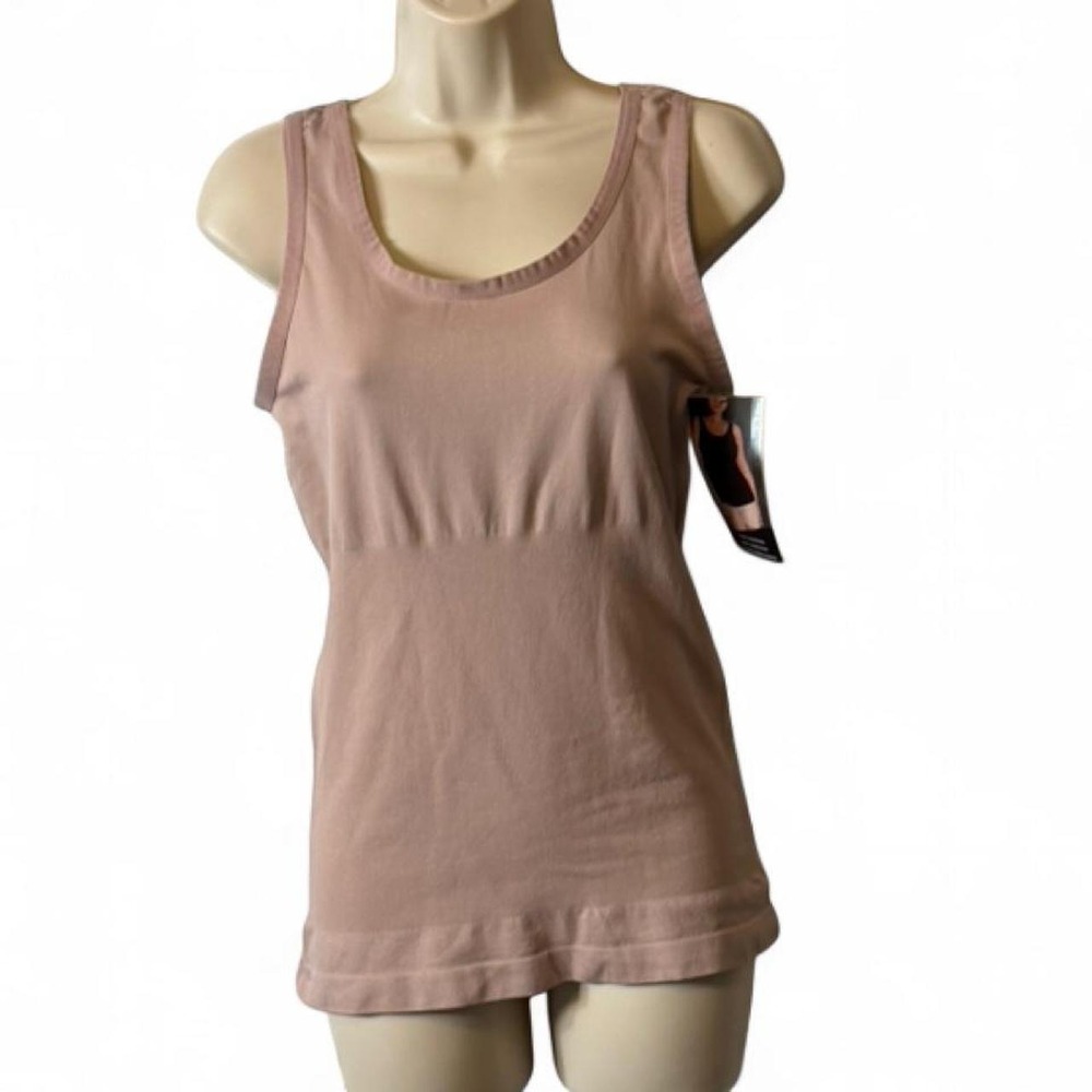 Delta Burke Nude Pink Seamless Shaping Cami, Women's Size 1X‎